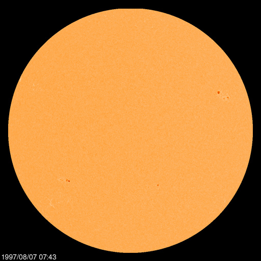 Sonnenfleckenregionen