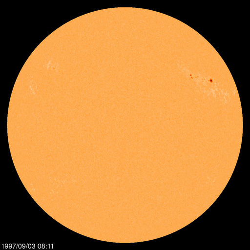 Sonnenfleckenregionen