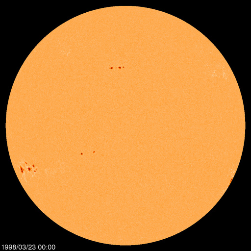 Sonnenfleckenregionen