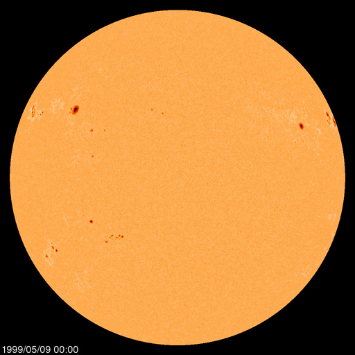 Sonnenfleckenregionen