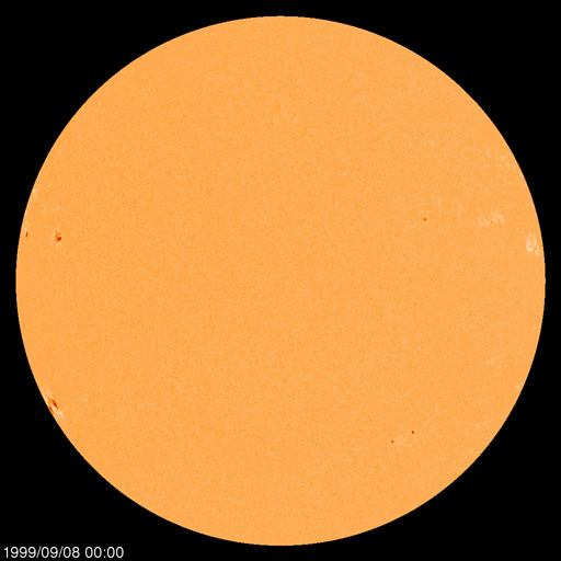 Régions de taches de soleil