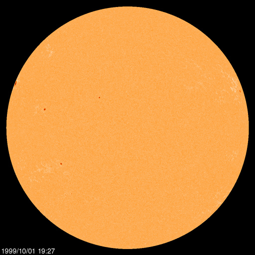 Régions de taches de soleil