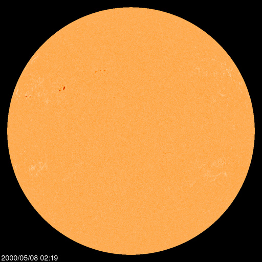 Régions de taches de soleil