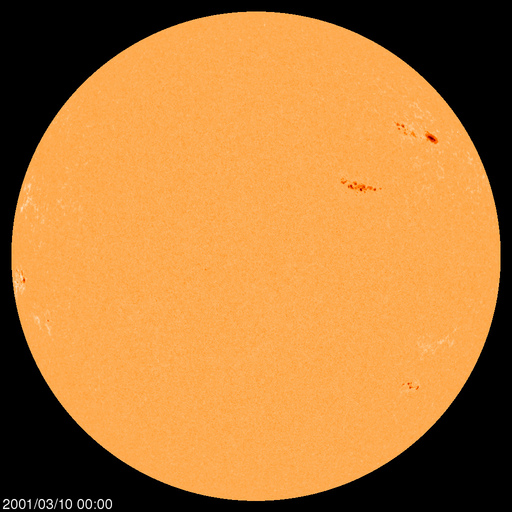 Sonnenfleckenregionen