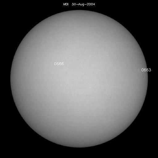 Regiones de manchas solares