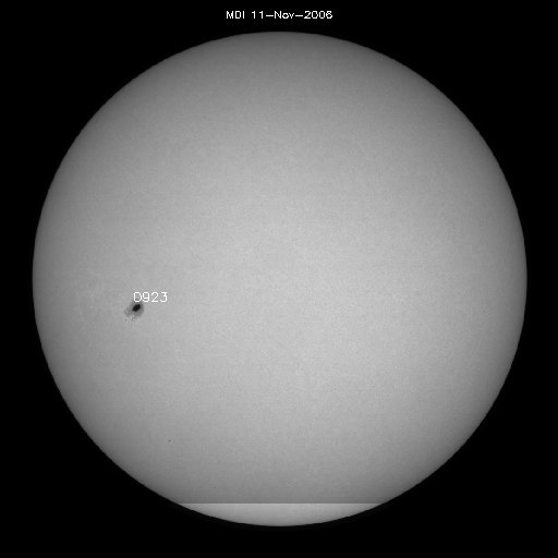 Sonnenfleckenregionen