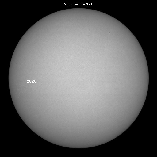Regiones de manchas solares