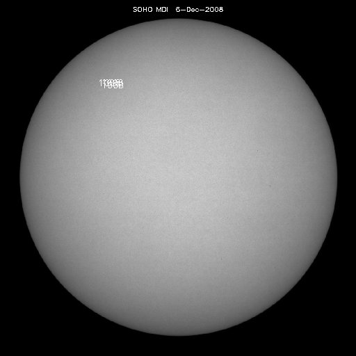 Sonnenfleckenregionen