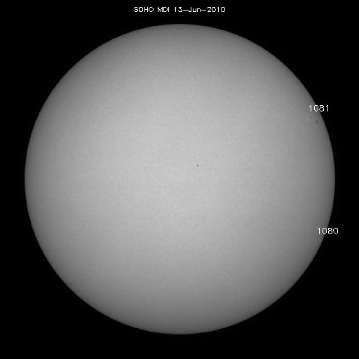 Regiones de manchas solares