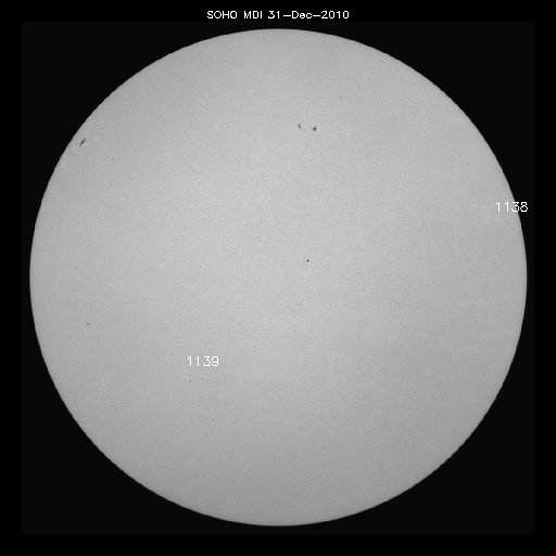 Regiones de manchas solares