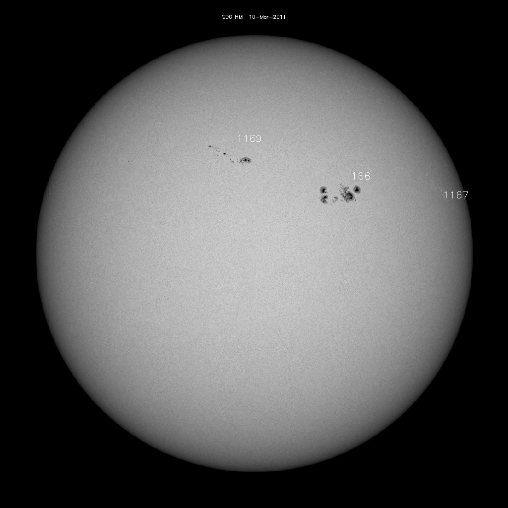Sunspot regions