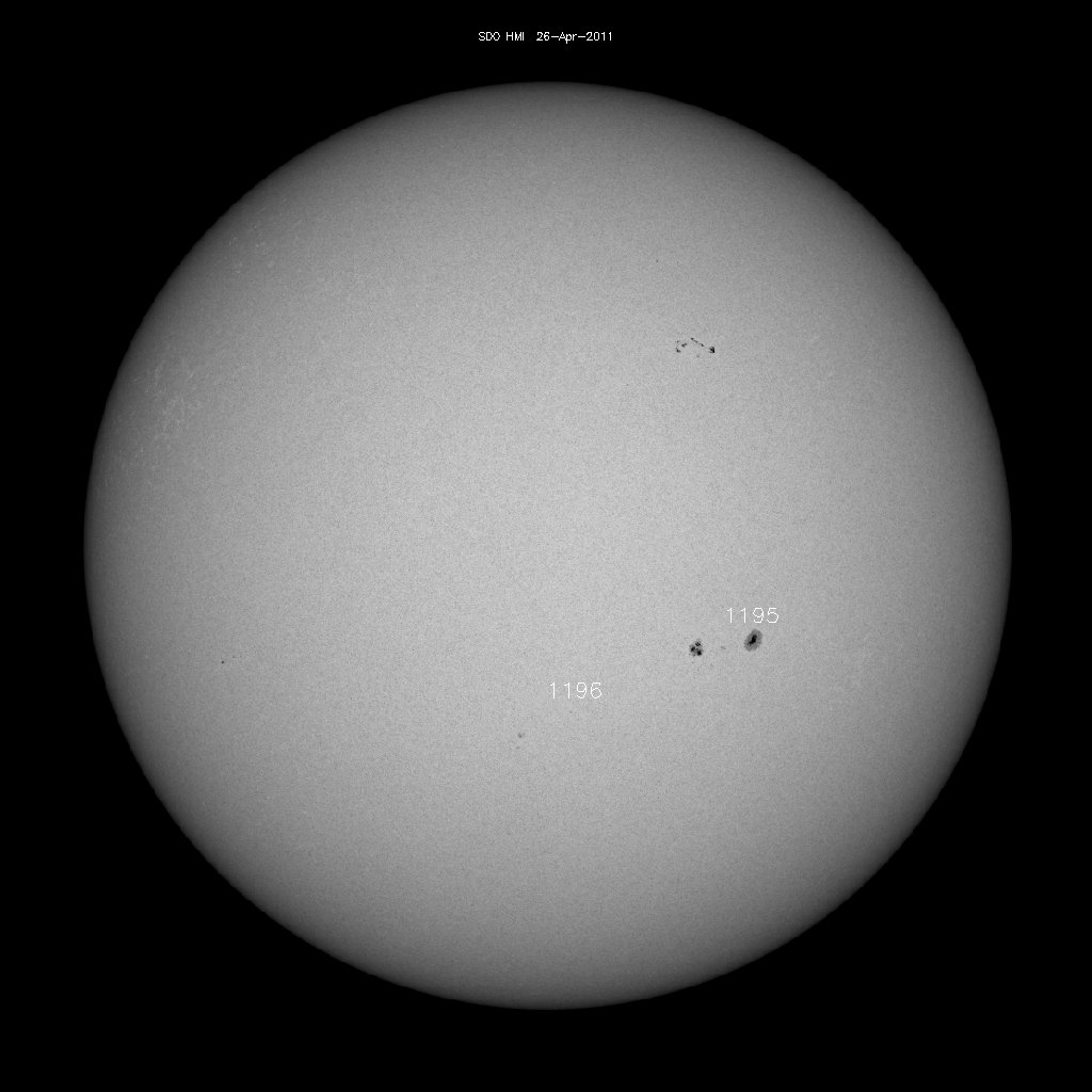 Regioni di macchie solari