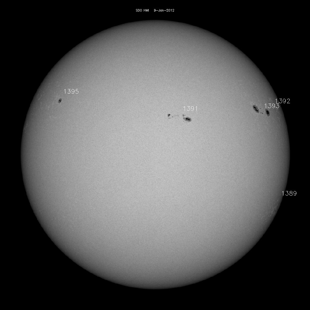 Sunspot regions
