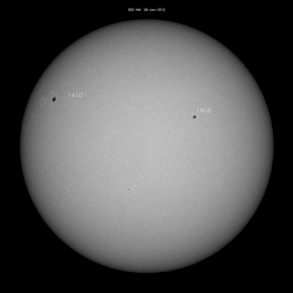 Sunspot regions