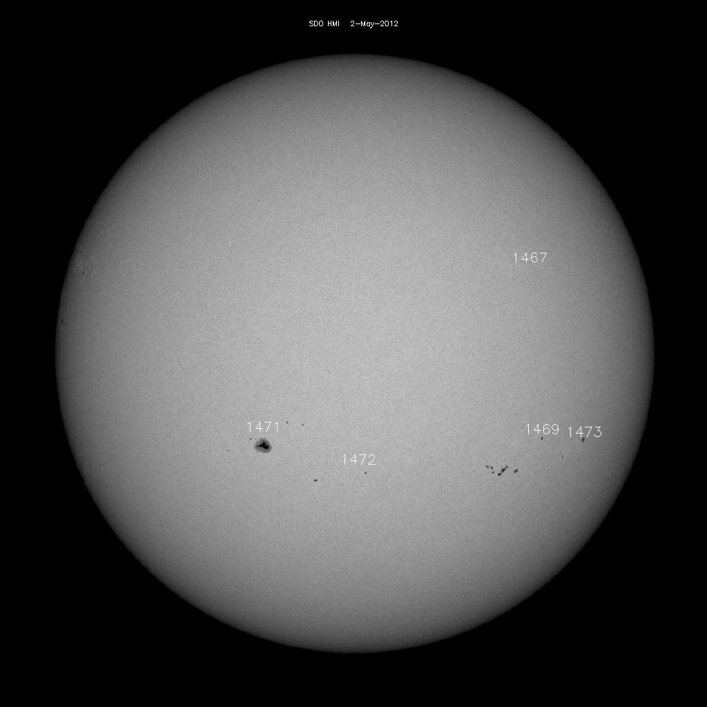Sunspot regions