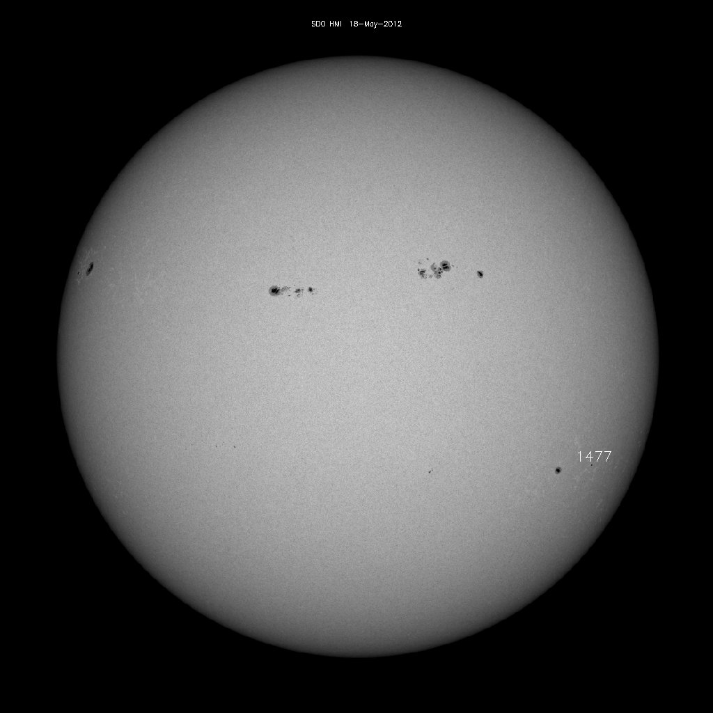 Sunspot regions