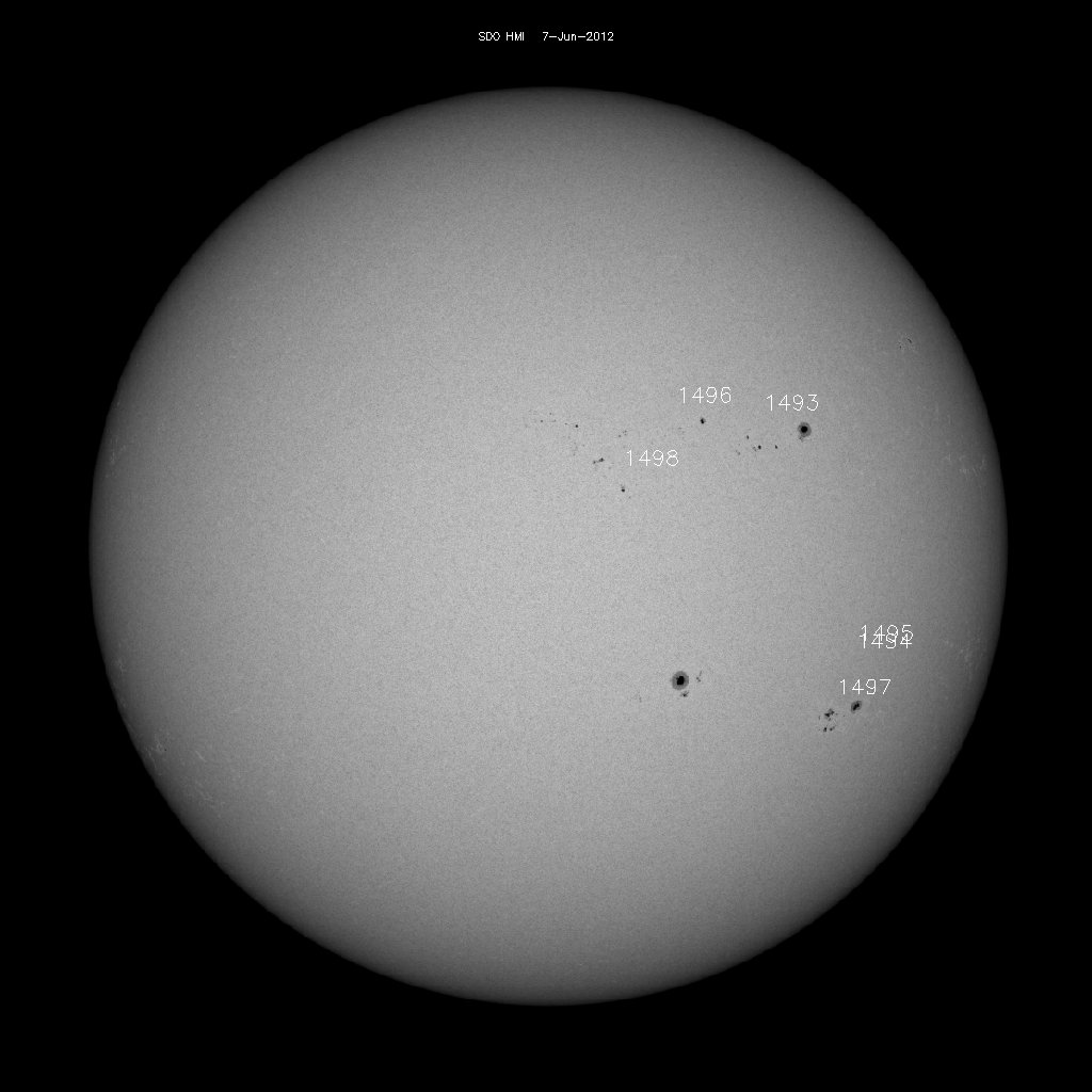 Sunspot regions