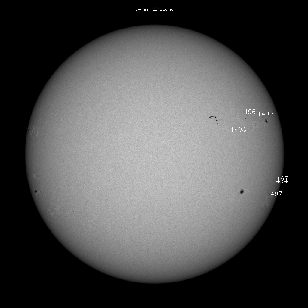 Regiones de manchas solares