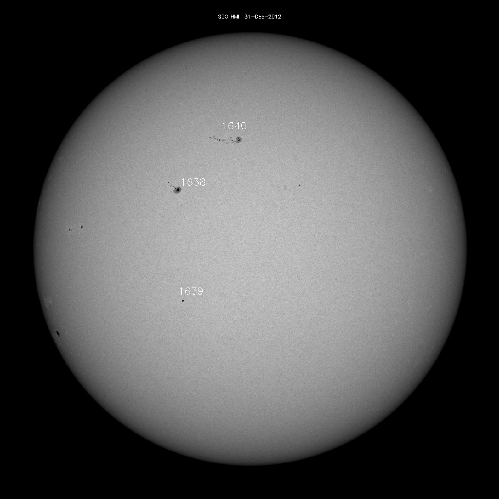 Sunspot regions