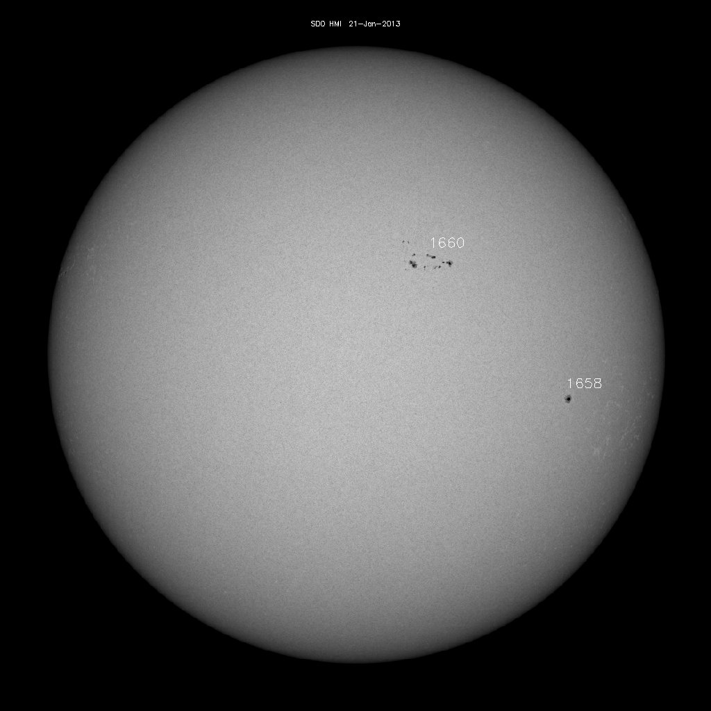 Regiones de manchas solares