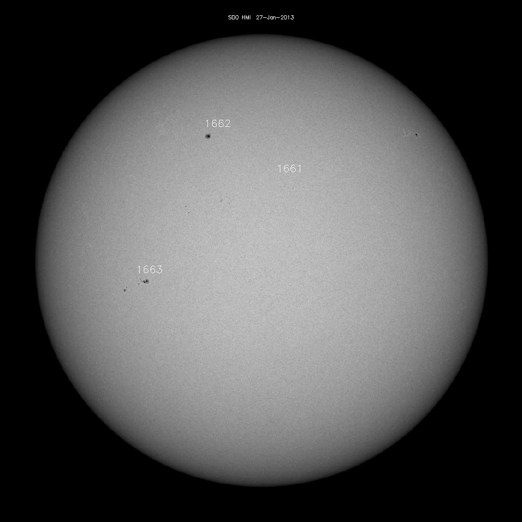 Sunspot regions