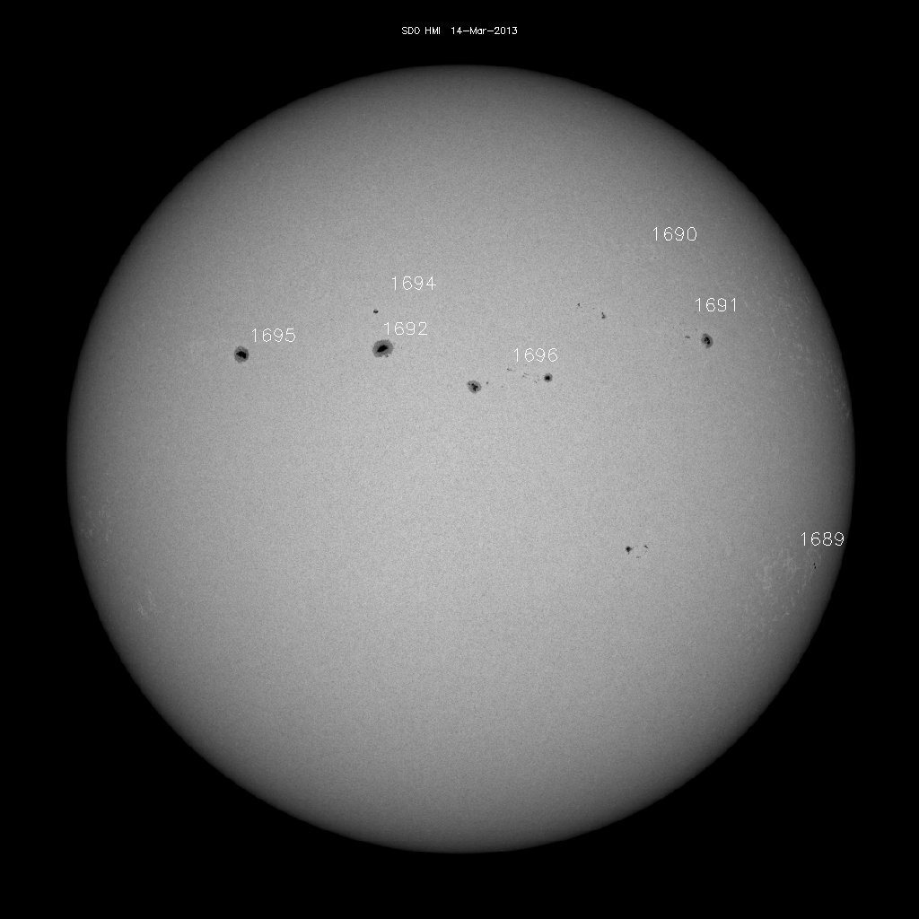 Regiones de manchas solares