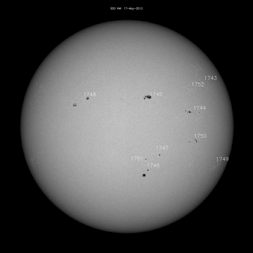 Regiones de manchas solares