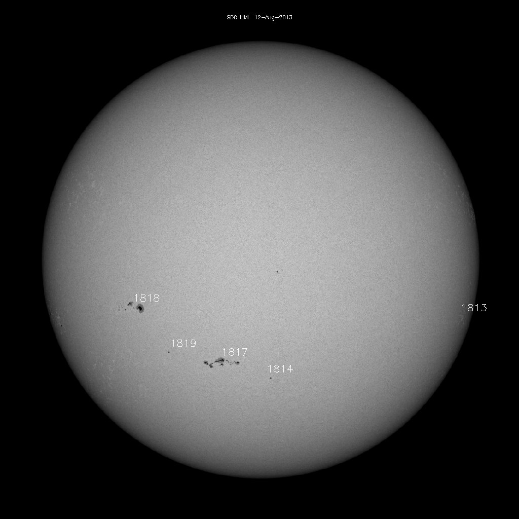 Regiones de manchas solares