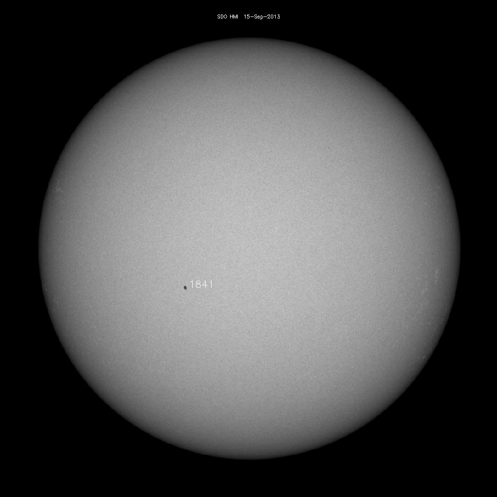 Sonnenfleckenregionen
