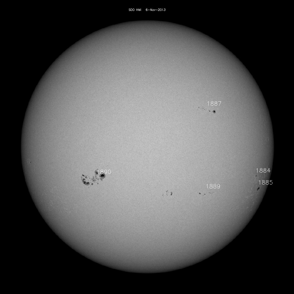 Sunspot regions