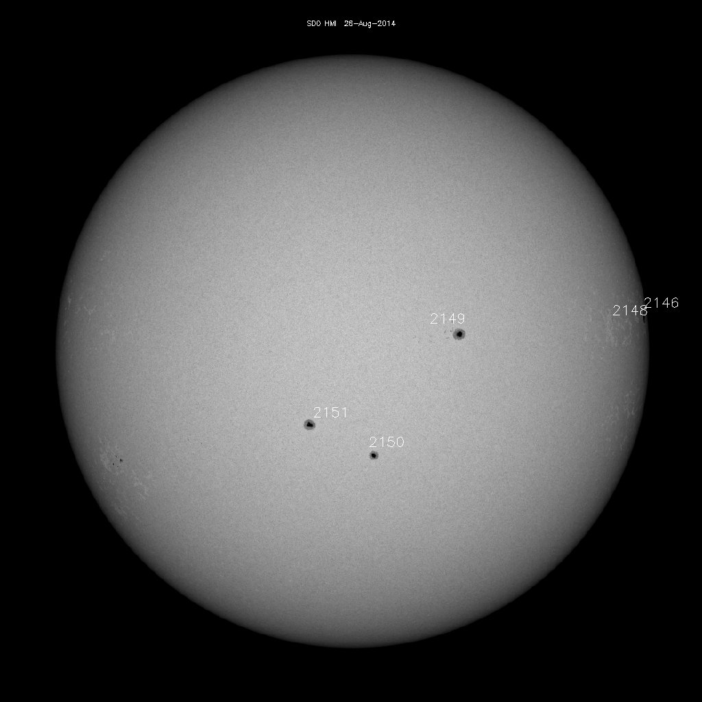 Sunspot regions