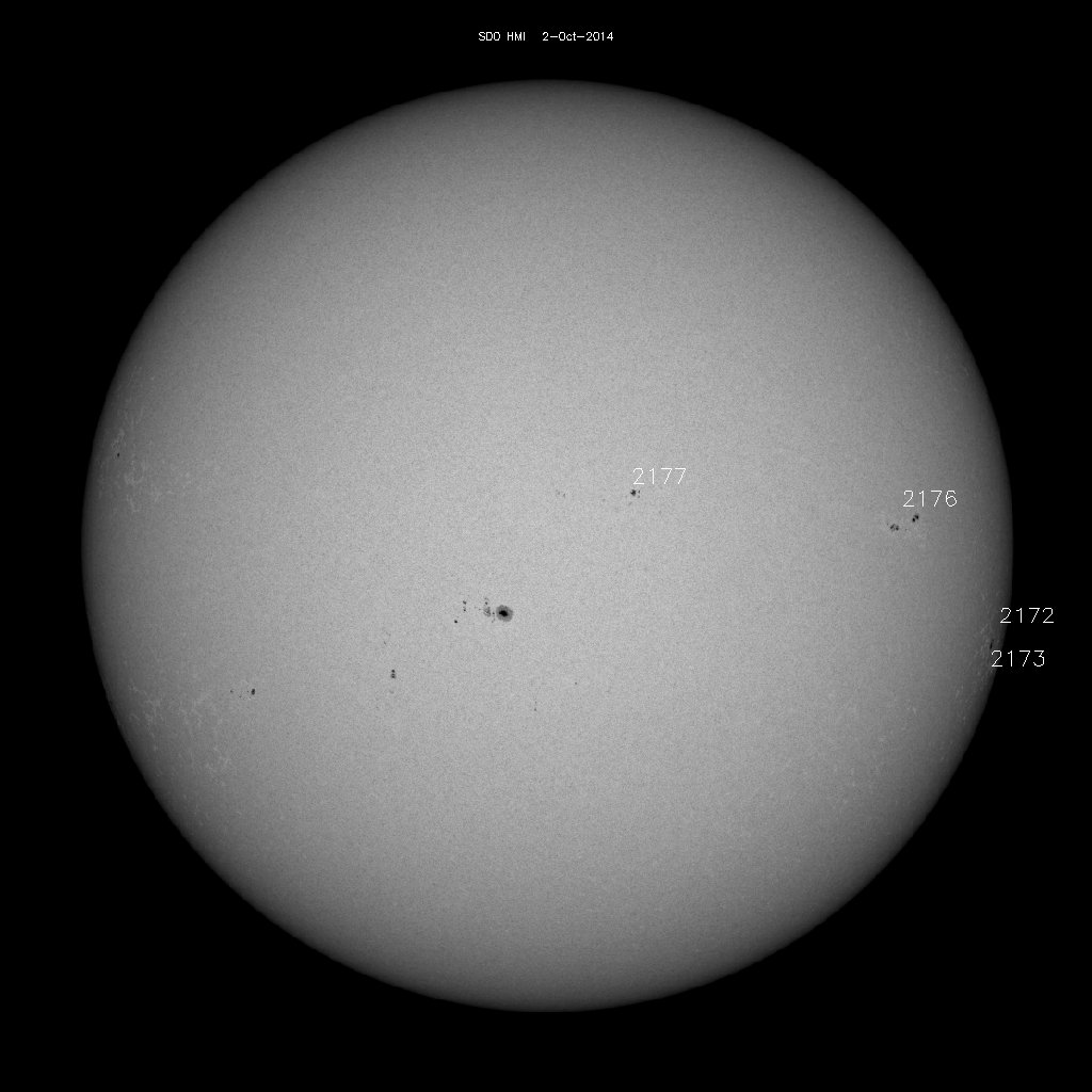 Sunspot regions