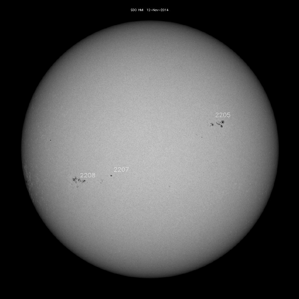 Sunspot regions