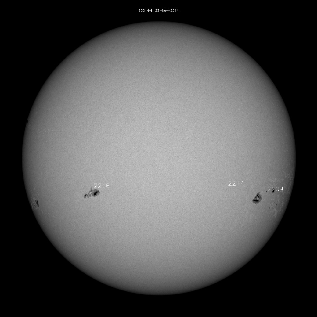 Sunspot regions