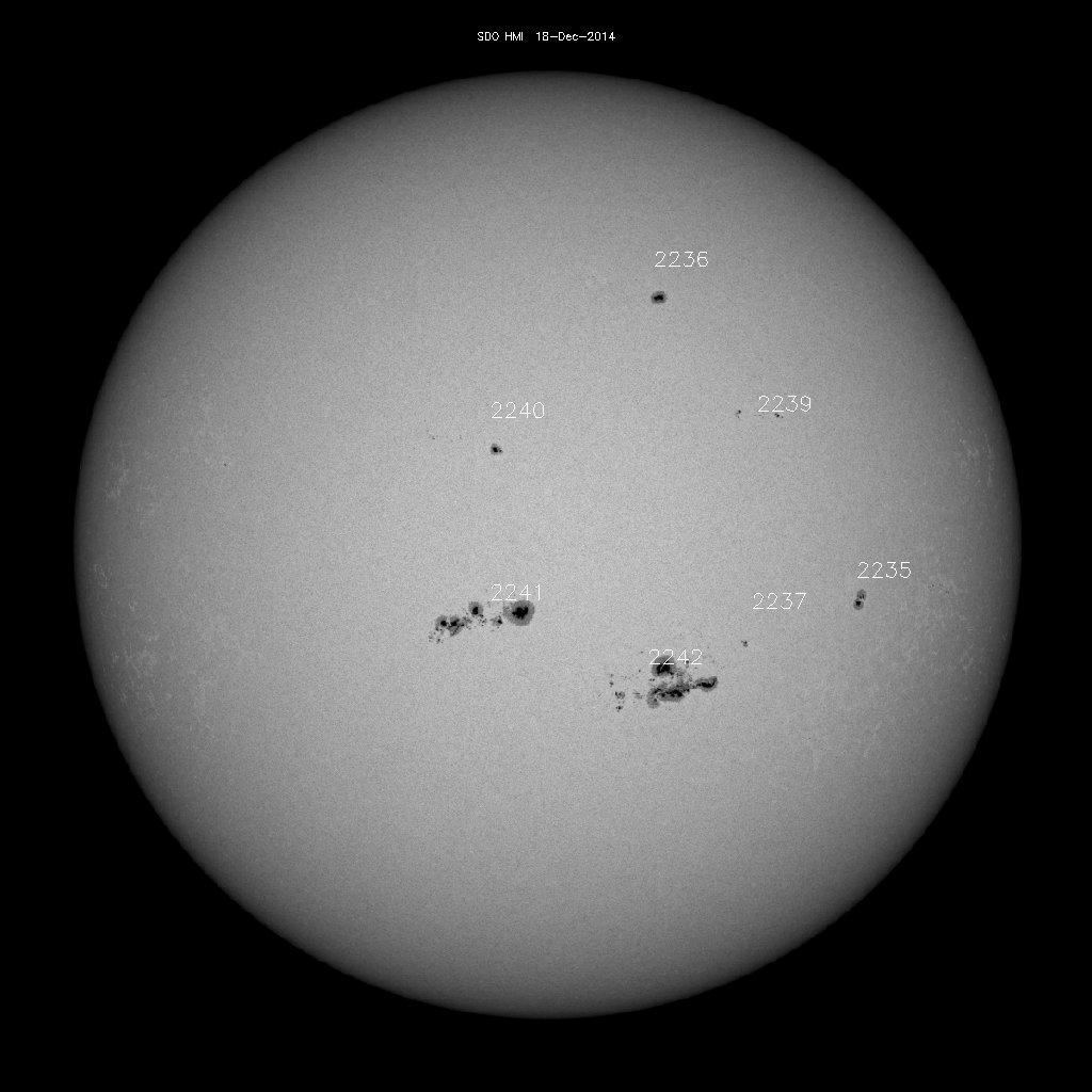 Sunspot regions