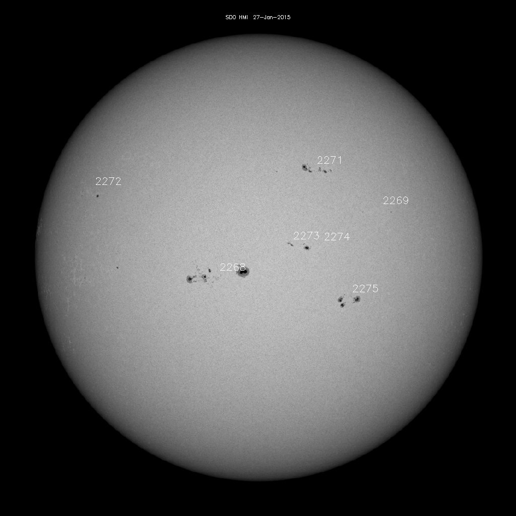 Sunspot regions