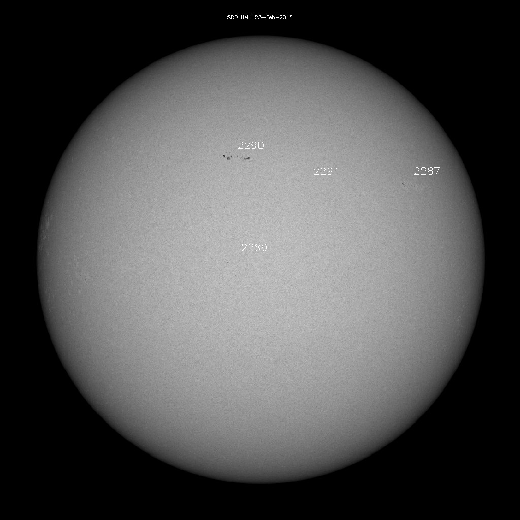 Sunspot regions