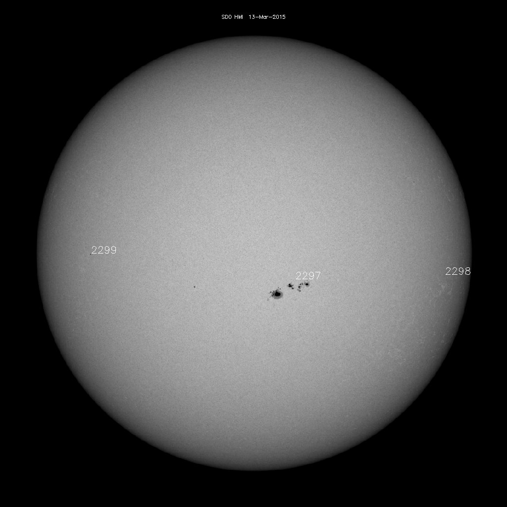 Sonnenfleckenregionen