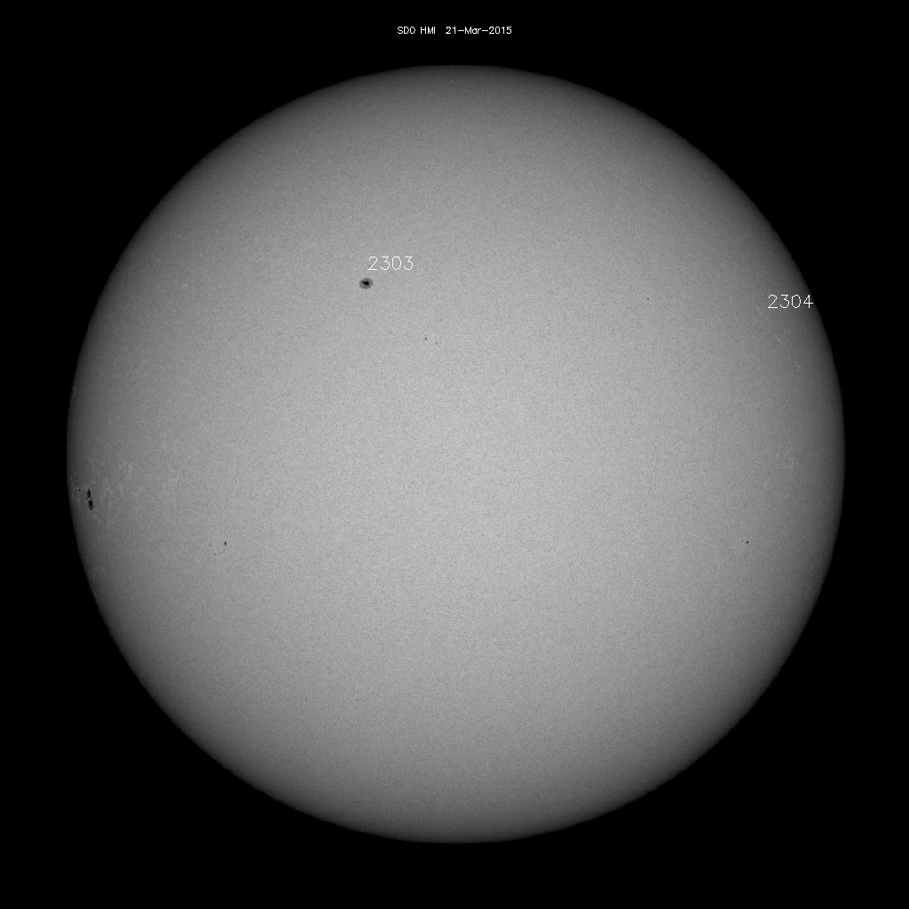 Sonnenfleckenregionen