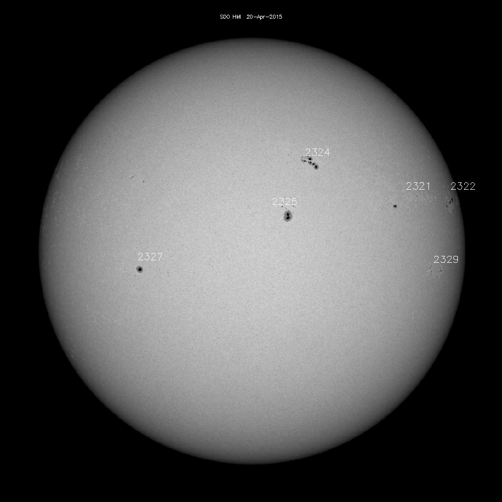 Sonnenfleckenregionen