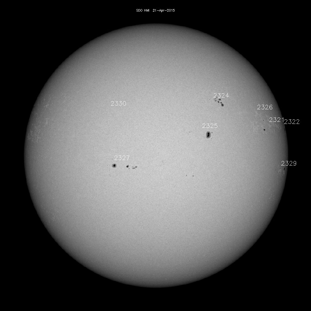 Sunspot regions