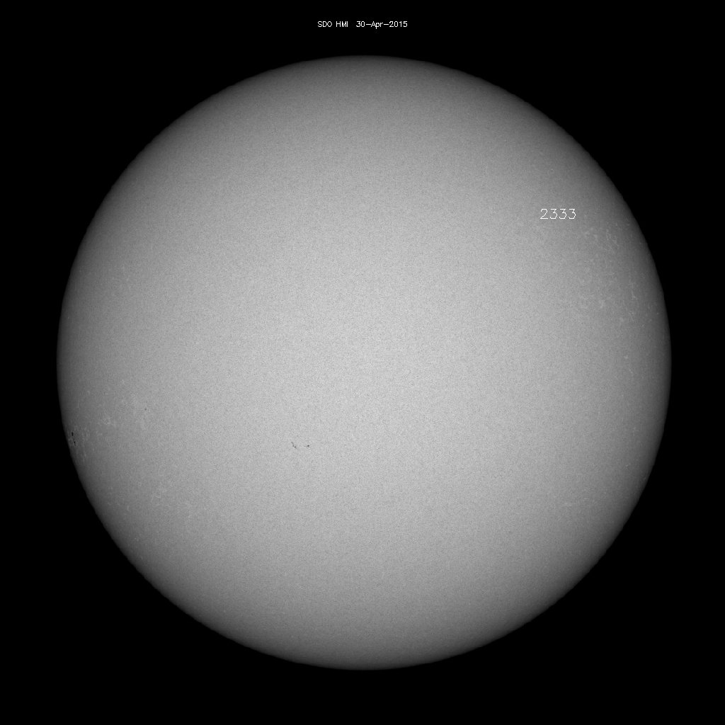 Sonnenfleckenregionen