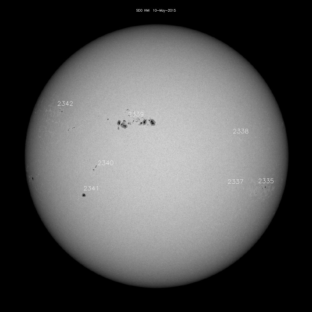 Regioni di macchie solari