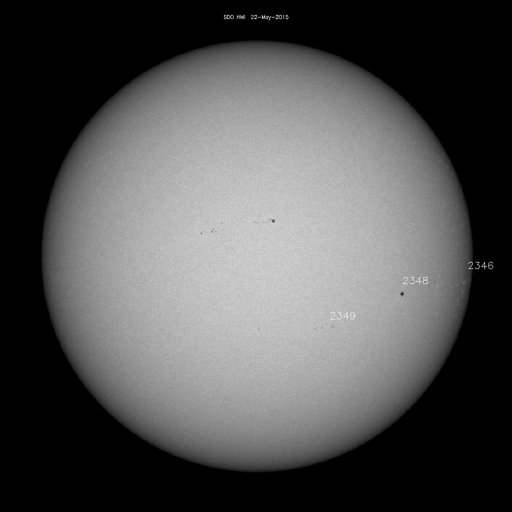 Sonnenfleckenregionen