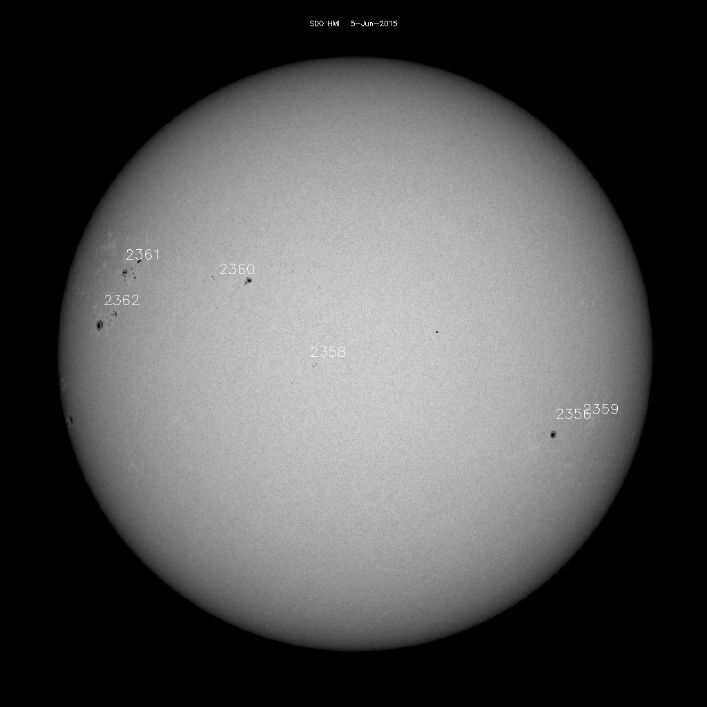 Regiones de manchas solares