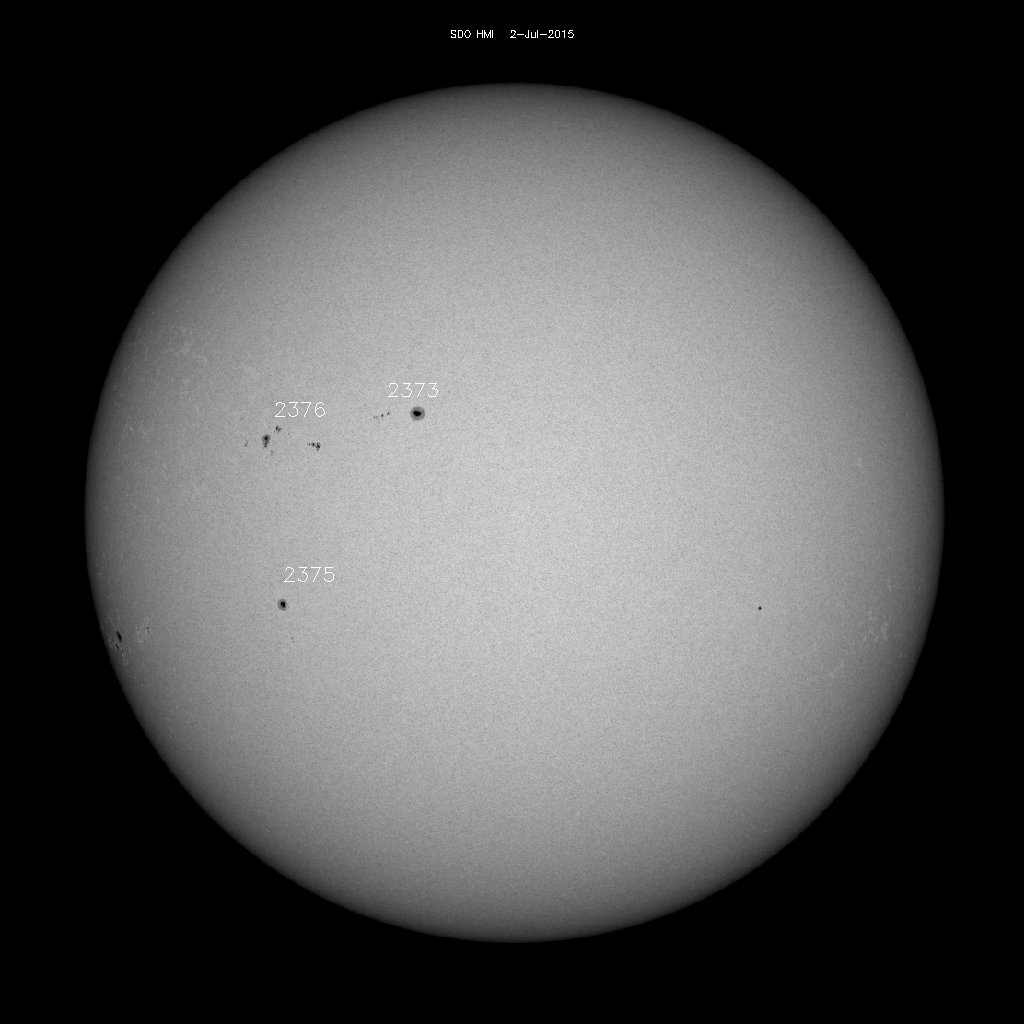 Regiones de manchas solares