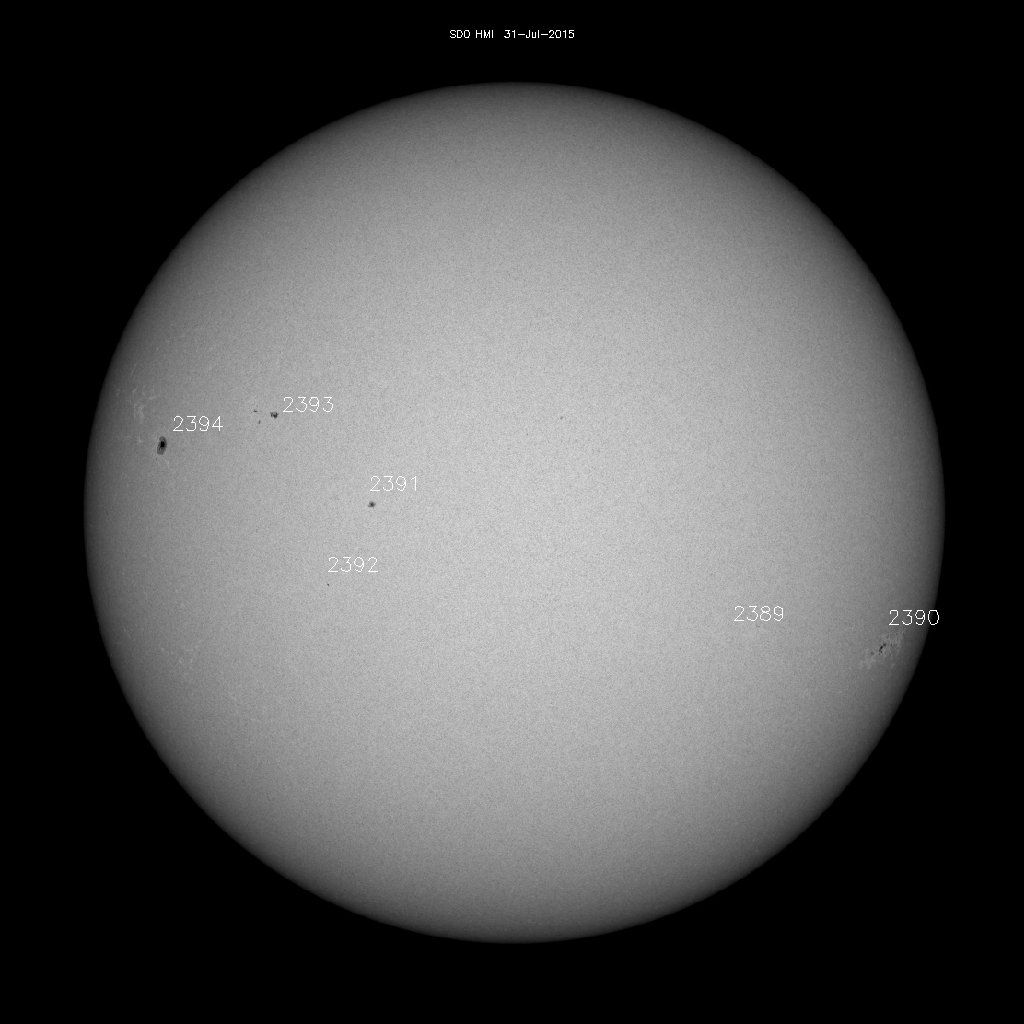 Regiones de manchas solares