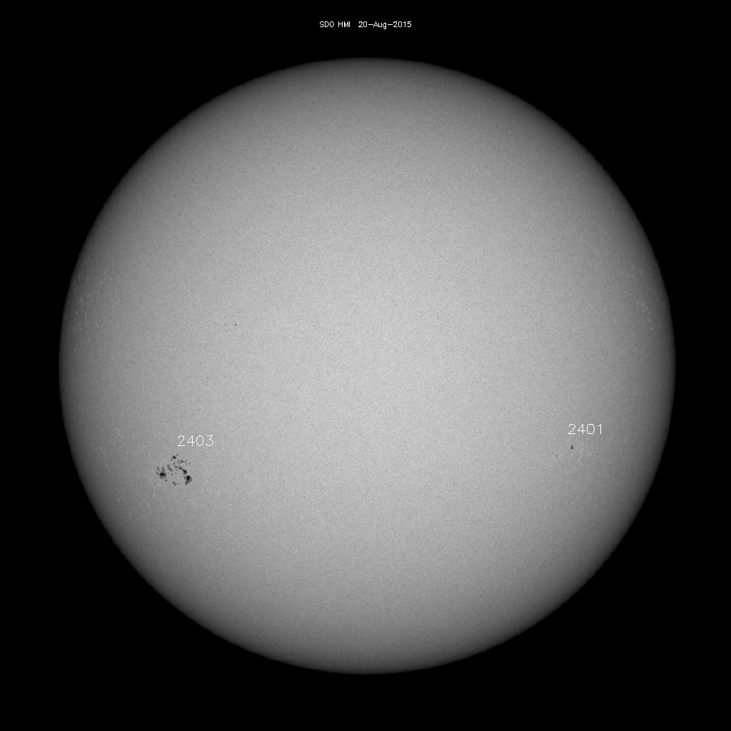 Sonnenfleckenregionen