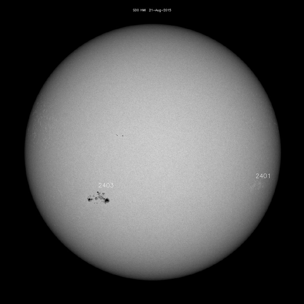 Sonnenfleckenregionen