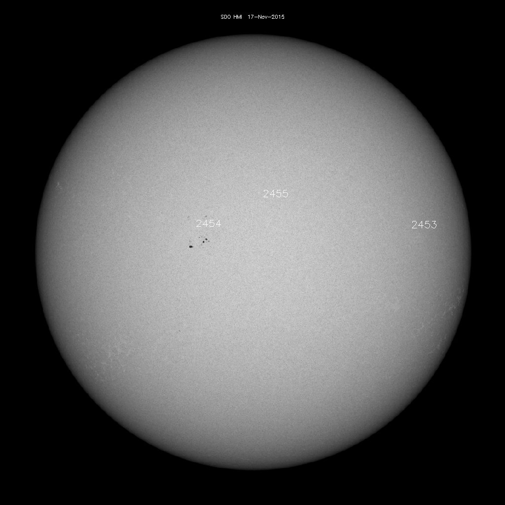 Sonnenfleckenregionen